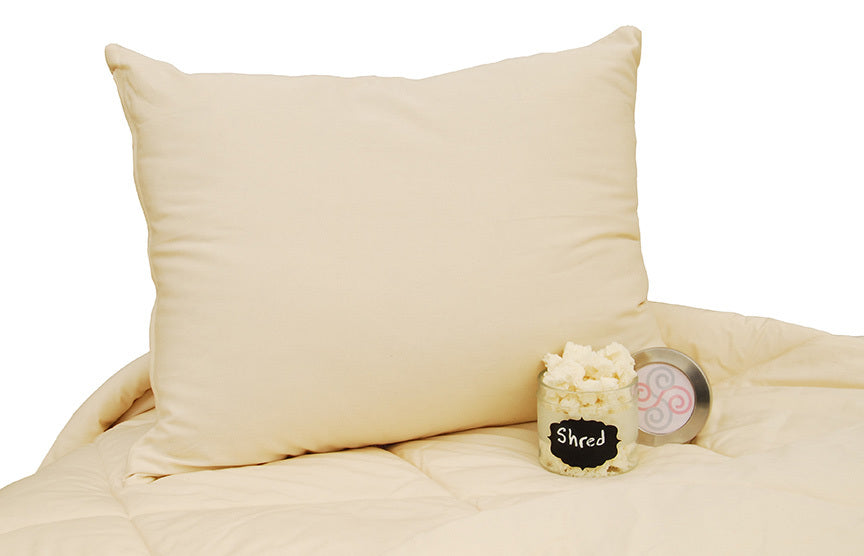 Natural Shredded Rubber Filled Pillow