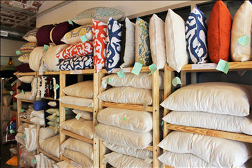 Organic Case Green Cotton Decorative Pillows w/ Zip