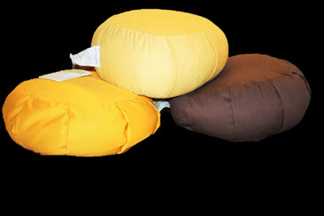 Organic BUCKWHEAT filled ZAFU Meditation Pillow in 100% Organic Cotton Twill Fabric -WLH B