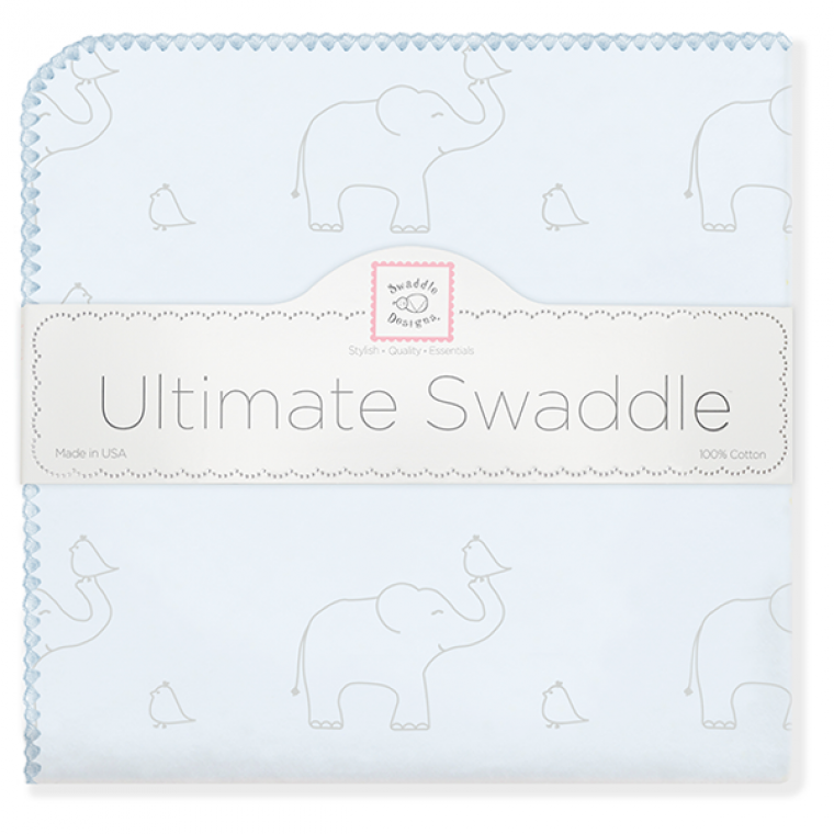 Ultimate Swaddle Sterling Deco Elephants